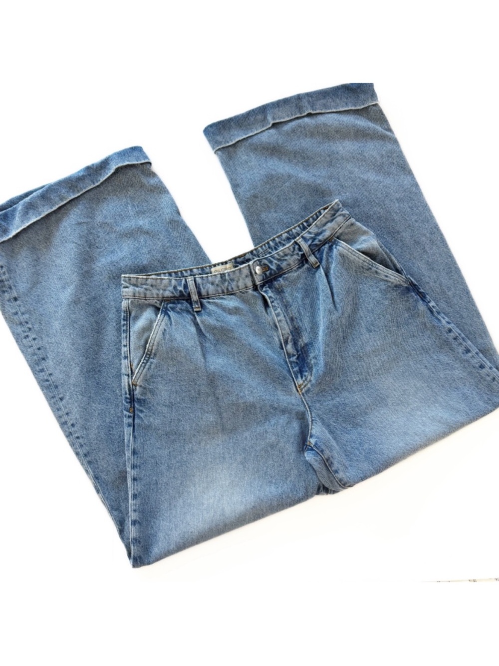 Pilcro Anthropologie Jeans Womens 31 High Rise Wide Leg Cuffed Hem - Picture 3 of 10